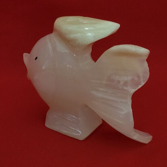 VTG Onyx Fish Carved Stone Decor - Picture 8 of 11